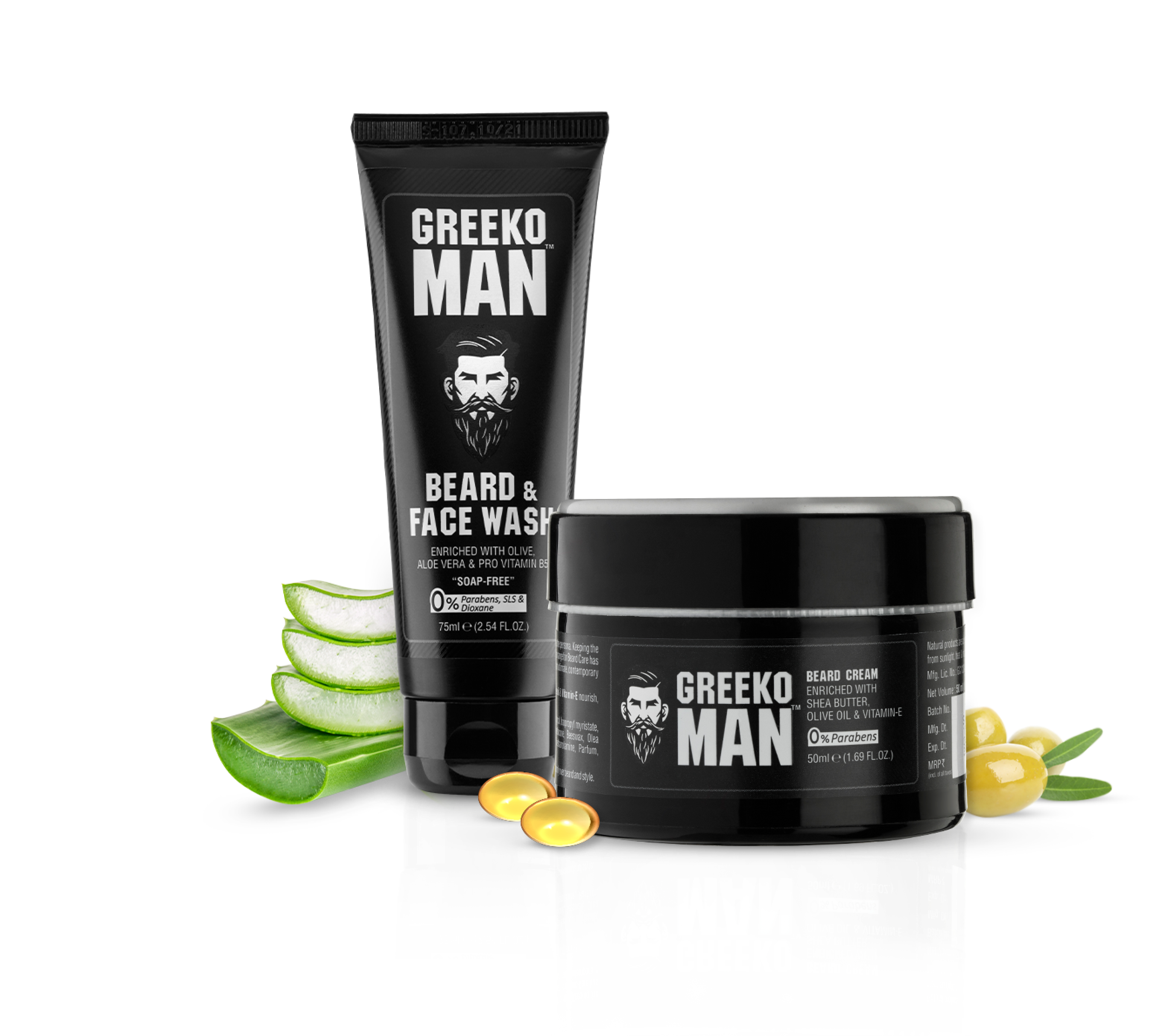 Greeko Man Beard Cream & Face wash